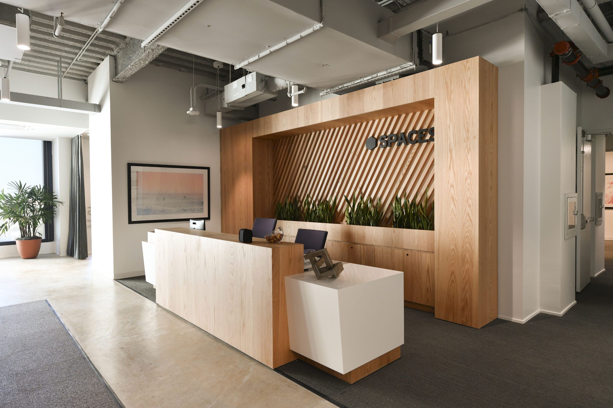 Modern office tenant finish out design by Nova Construction Management team