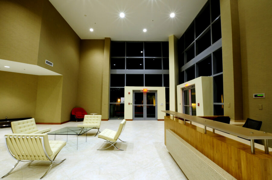 Nova Construction Management office lobby construction