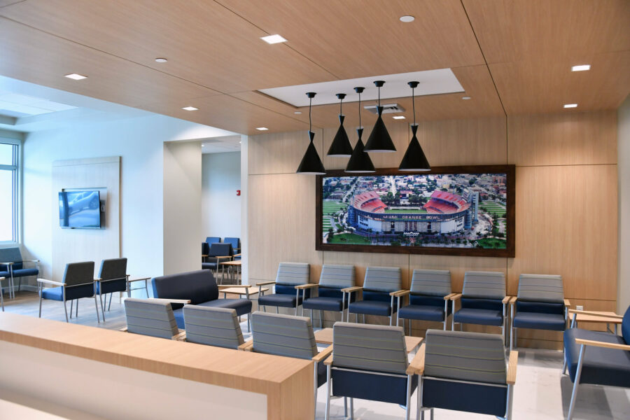Nova Construction Management delivering a modern medical center renovation, built for patient care in Florida